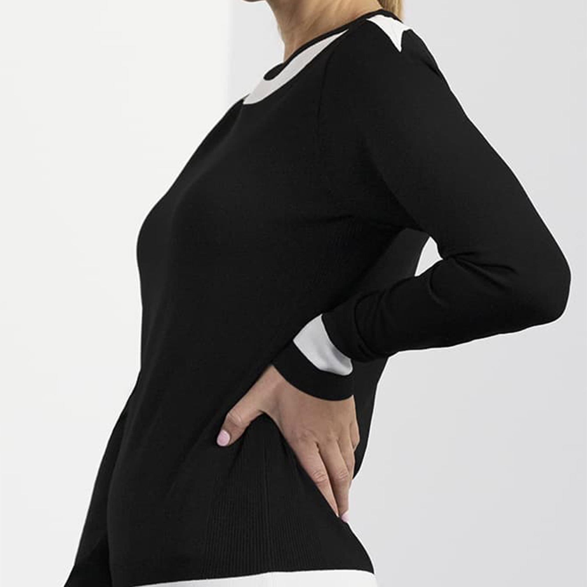 PXG Boat Neck Ladies Sweater – Model Side View Left